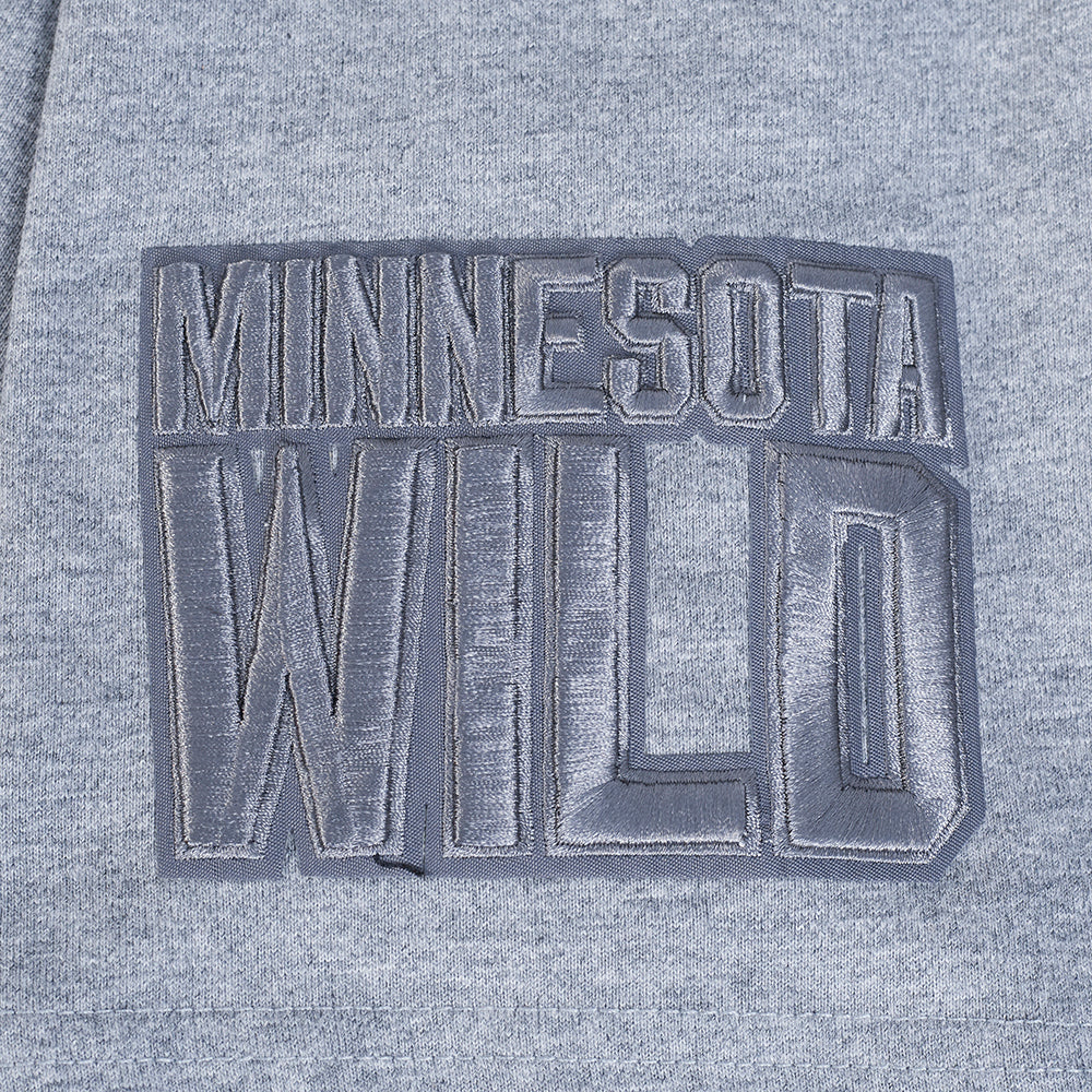 NHL MINNESOTA WILD NEUTRAL MEN'S DROP SHOULDER TEE (DARK HEATHER GRAY) - Image 6