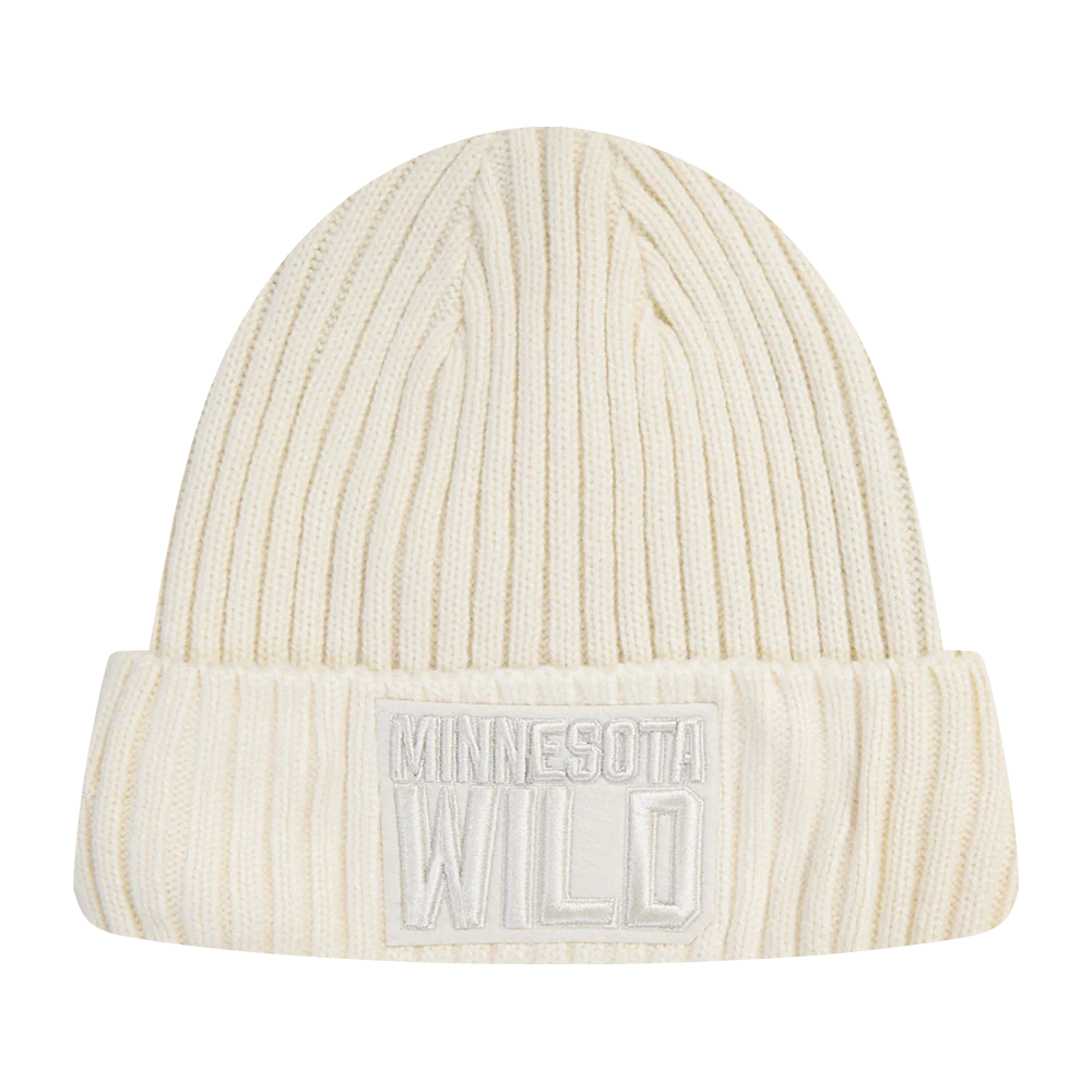 NHL MINNESOTA WILD NEUTRAL BEANIE (EGGSHELL)