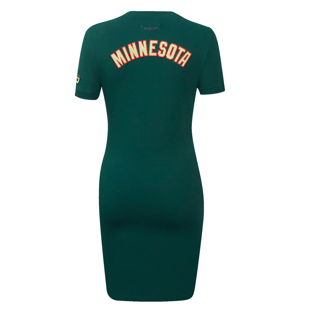 NHL MINNESOTA WILD CLASSIC WOMEN'S BODYCON DRESS (FOREST GREEN) - Image 3