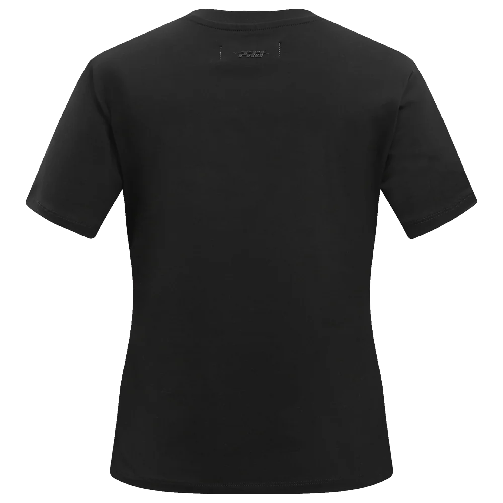 NHL NEW YORK RANGERS CLASSIC SHORT SLEEVE WOMEN'S SINGLE JERSEY SLIM FIT TEE (BLACK) - Image 3