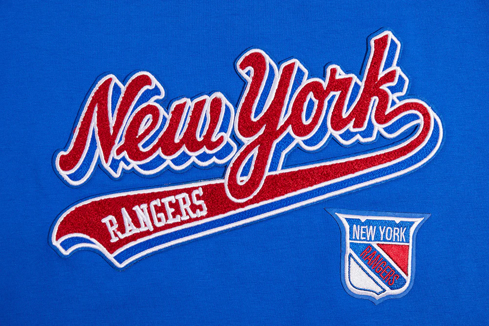 NHL NEW YORK RANGERS SCRIPT TAIL WOMEN'S BOYFRIEND TEE (ROYAL BLUE) - Image 5