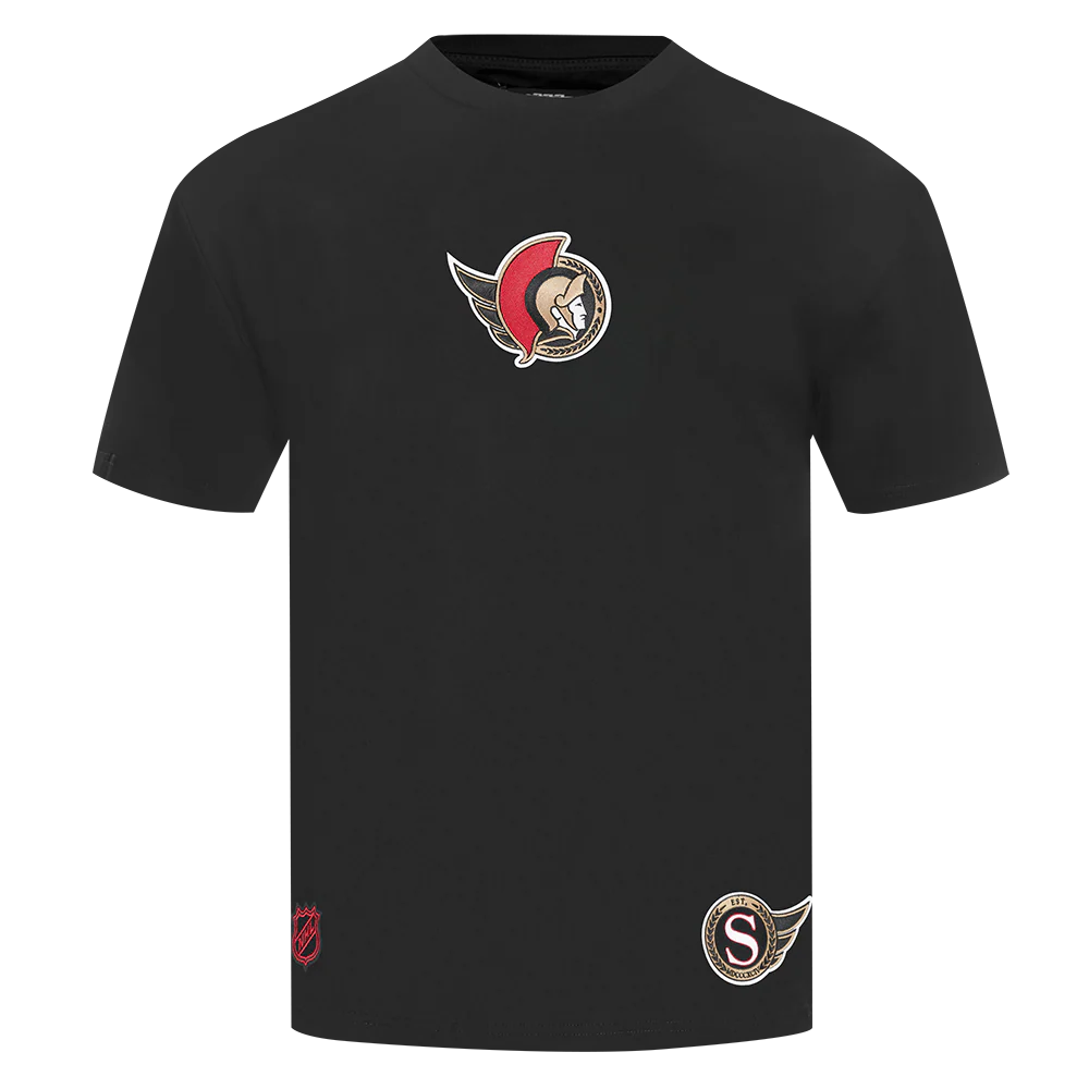 NHL OTTAWA SENATORS WINGSPAN MEN'S CJ DROP SHOULDER TEE (BLACK) - Image 3