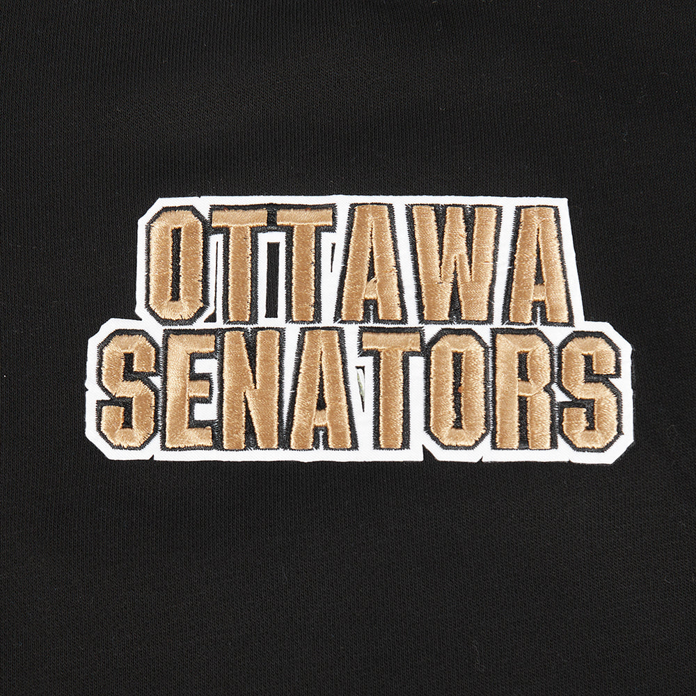 NHL OTTAWA SENATORS WINGSPAN WOMEN'S FLC CREWNECK (BLACK) - Image 11
