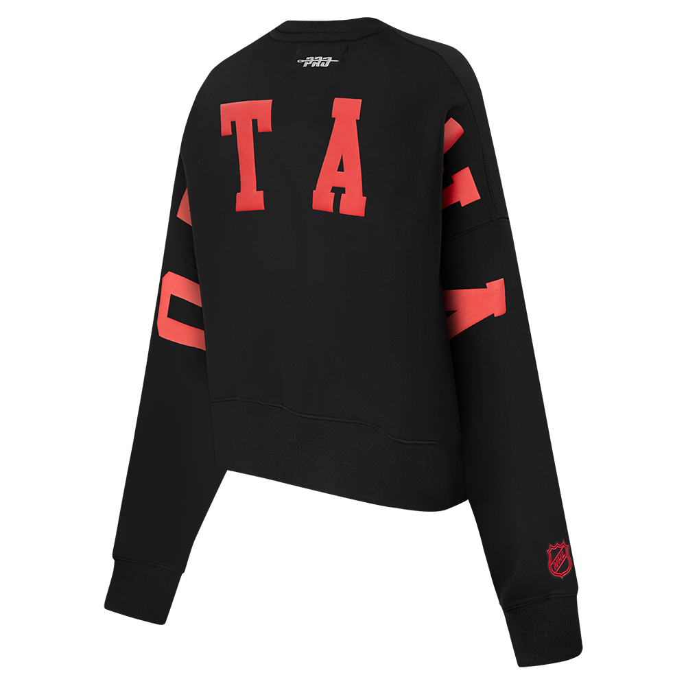 NHL OTTAWA SENATORS WINGSPAN WOMEN'S FLC CREWNECK (BLACK) - Image 6