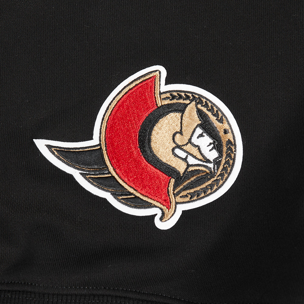 NHL OTTAWA SENATORS WINGSPAN WOMEN'S FLC CREWNECK (BLACK) - Image 9