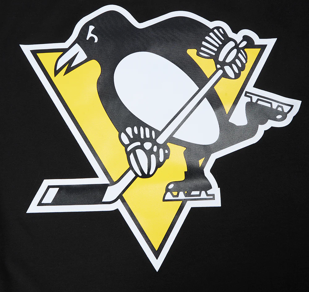 NHL PITTSBURGH PENGUINS CLASSIC MESH STRIPED MEN'S TEE (BLACK/YELLOW) - Image 7