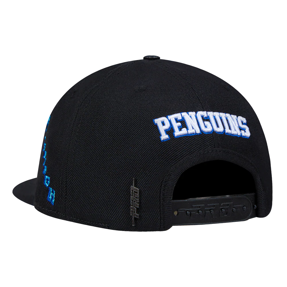 NHL PITTSBURGH PENGUINS RETRO CLASSIC UNISEX PRIMARY LOGO WOOL SNAPBACK (BLACK) - Image 4