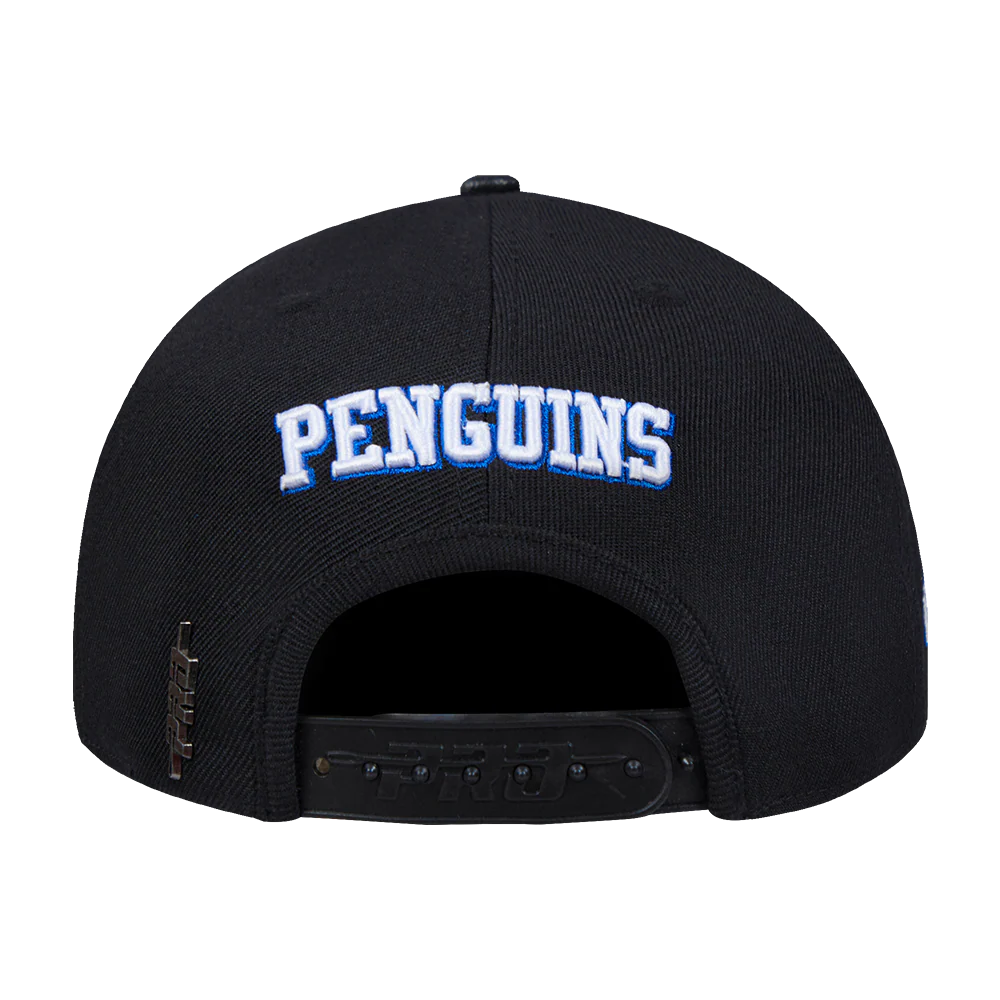 NHL PITTSBURGH PENGUINS RETRO CLASSIC UNISEX PRIMARY LOGO WOOL SNAPBACK (BLACK) - Image 5