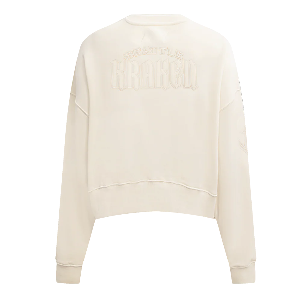 NHL SEATTLE KRAKEN NEUTRAL WOMEN'S CREWNECK (EGGSHELL) - Image 5