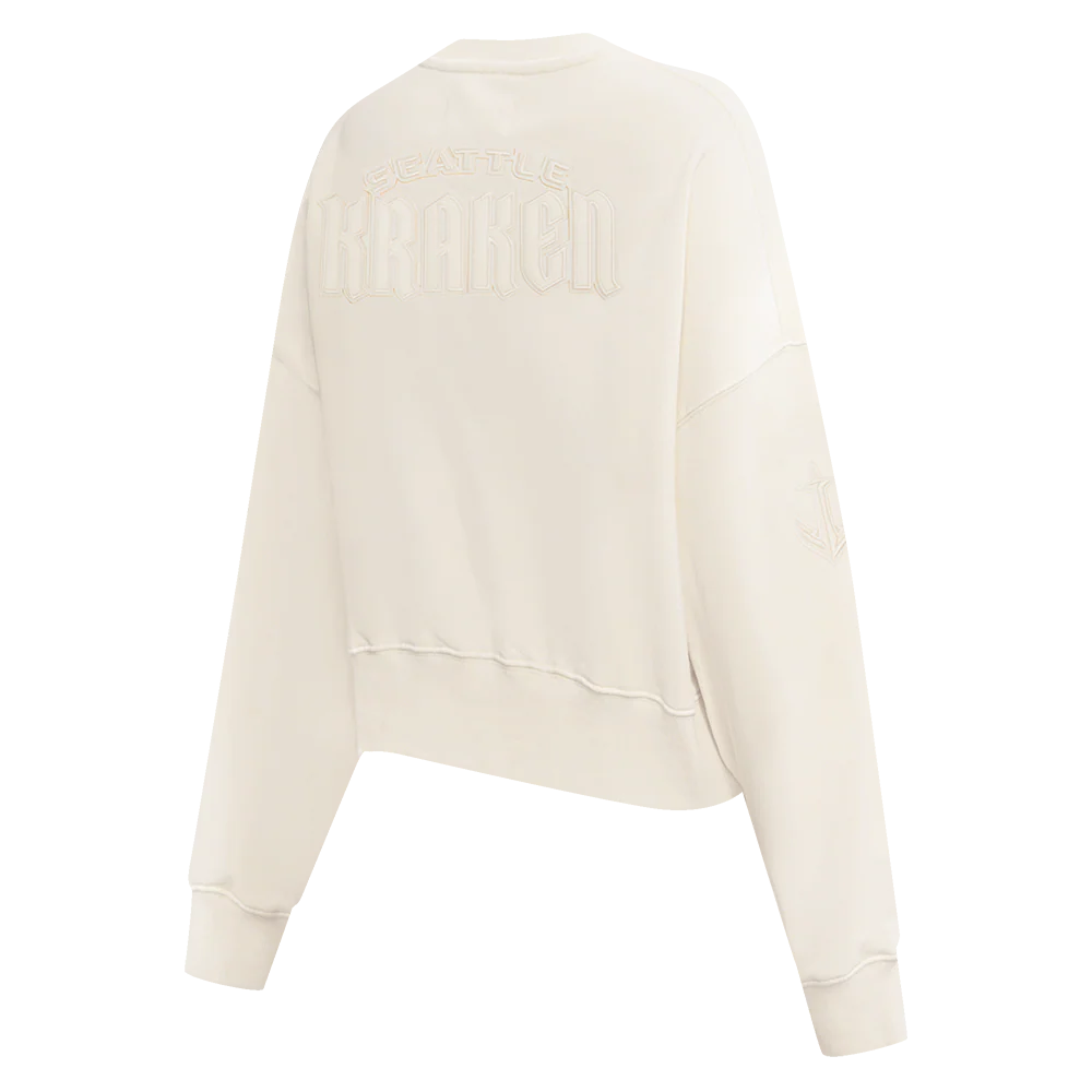 NHL SEATTLE KRAKEN NEUTRAL WOMEN'S CREWNECK (EGGSHELL) - Image 6