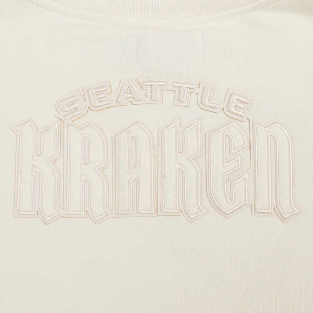 NHL SEATTLE KRAKEN NEUTRAL WOMEN'S CREWNECK (EGGSHELL) - Image 9