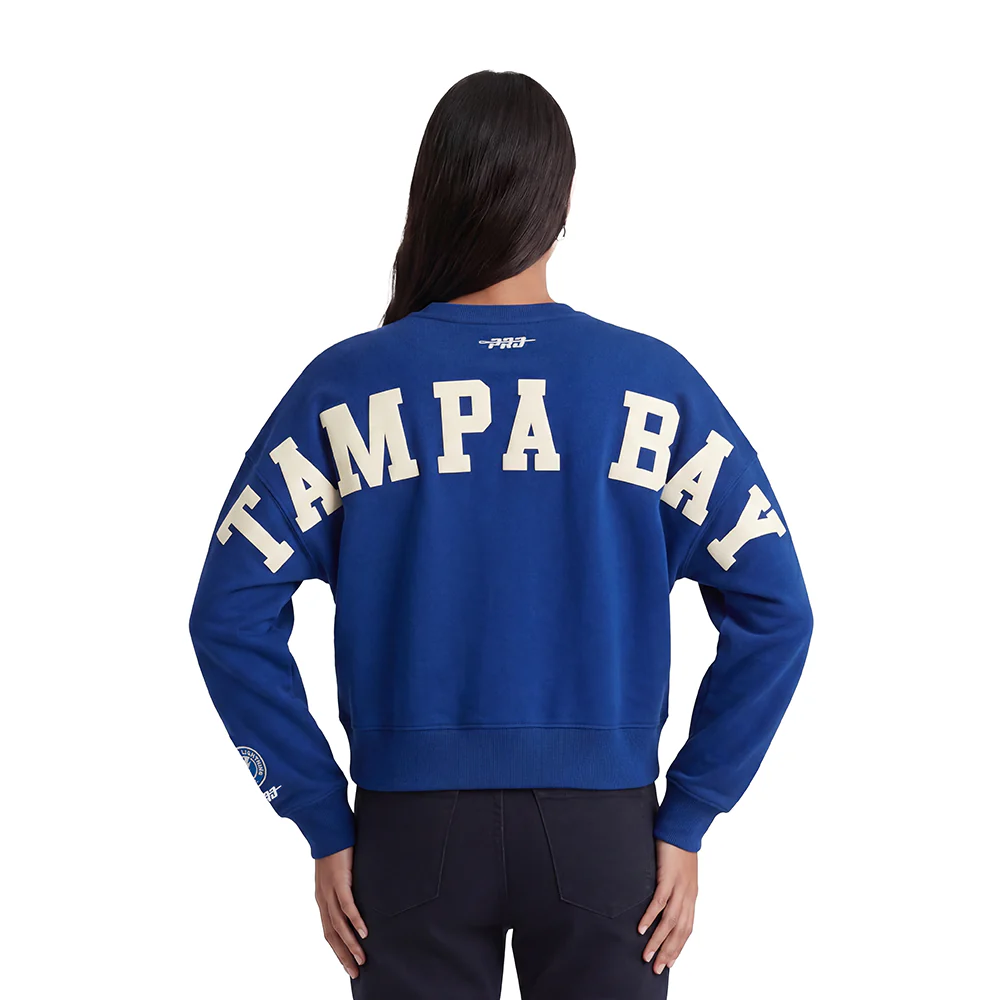 NHL TAMPA BAY LIGHTNING WINGSPAN WOMEN'S FLC CREWNECK (DODGER BLUE)