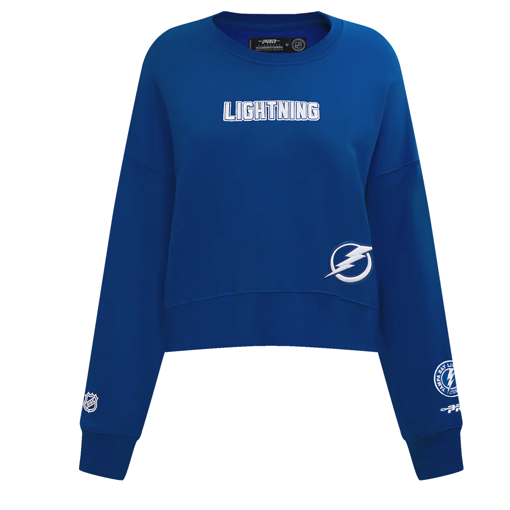 NHL TAMPA BAY LIGHTNING WINGSPAN WOMEN'S FLC CREWNECK (DODGER BLUE) - Image 4