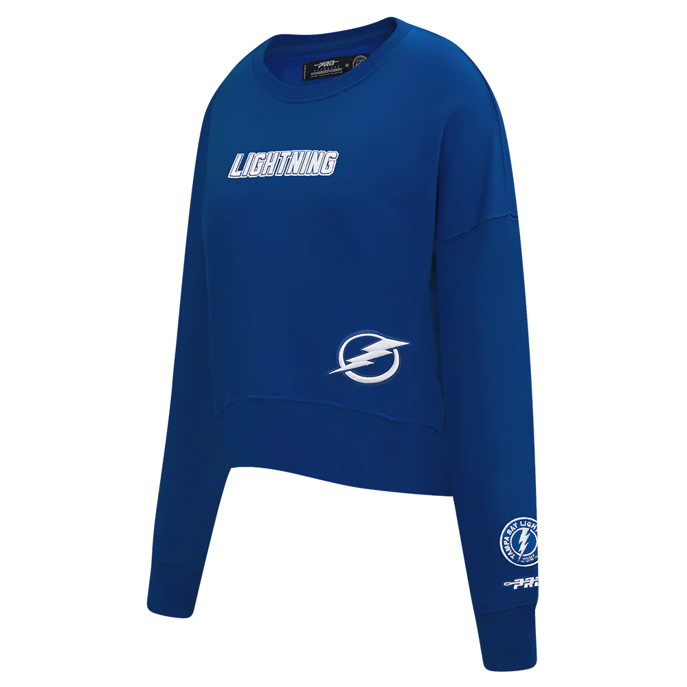 NHL TAMPA BAY LIGHTNING WINGSPAN WOMEN'S FLC CREWNECK (DODGER BLUE) - Image 5