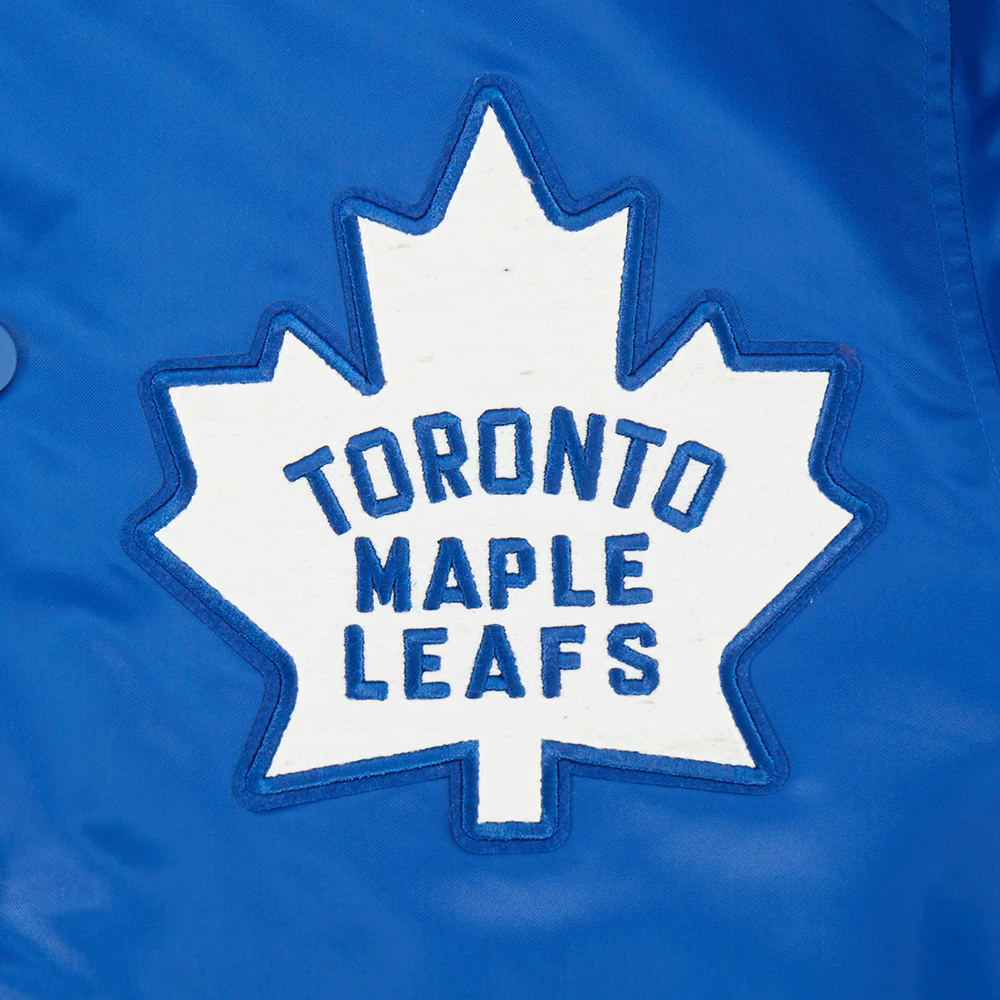 NHL TORONTO MAPLE LEAFS MODERN ORIGINALS MEN'S SATIN JACKET (DODGER BLUE) - Image 8