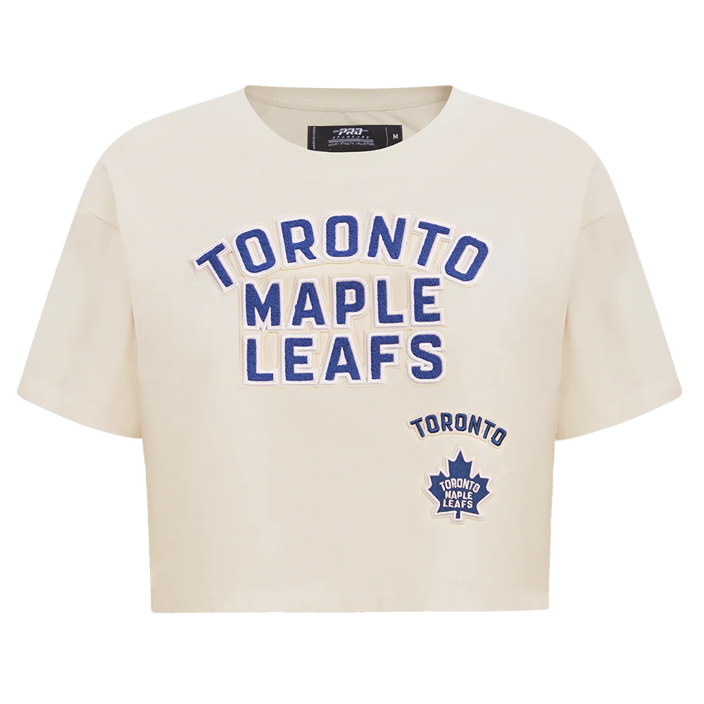 NHL TORONTO MAPLE LEAFS RETRO CLASSIC WOMEN'S BOXY TEE (EGGSHELL)