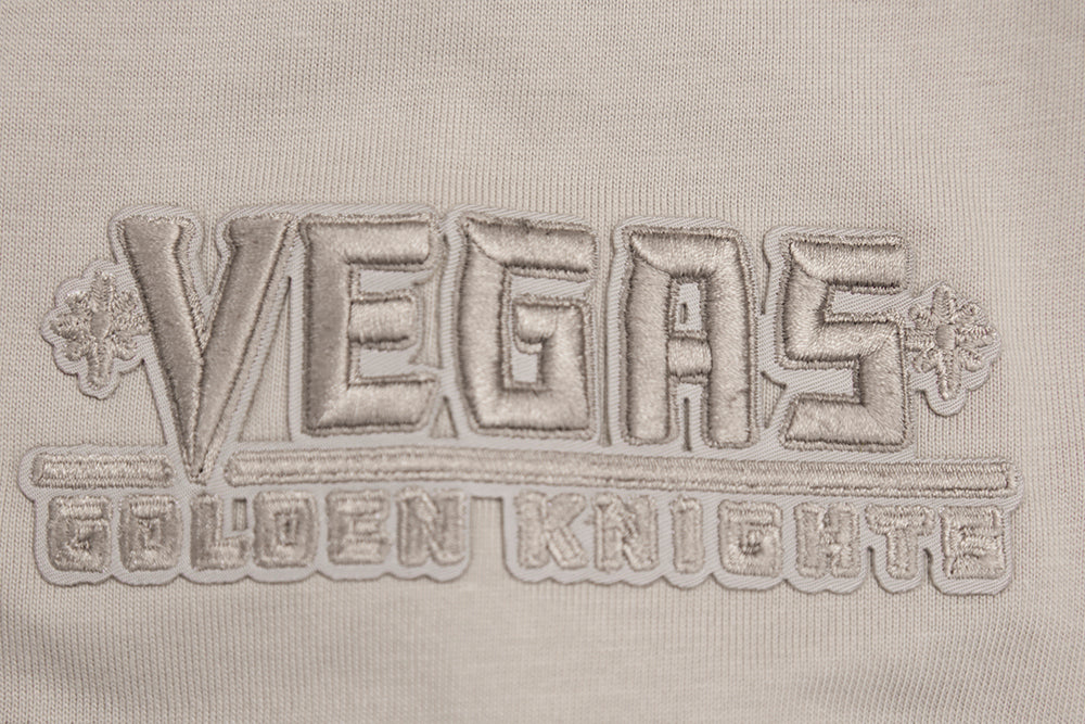 NHL VEGAS GOLDEN KNIGHTS NEUTRAL COTTON JERSEY DROP SHOULDER TEE (TAUPE) - Image 5