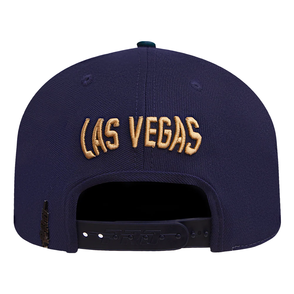 NHL VEGAS GOLDEN KNIGHTS CORDUROY VISOR WOOL SNAPBACK HAT (GRAY/MIDNIGHT NAVY) - Image 5