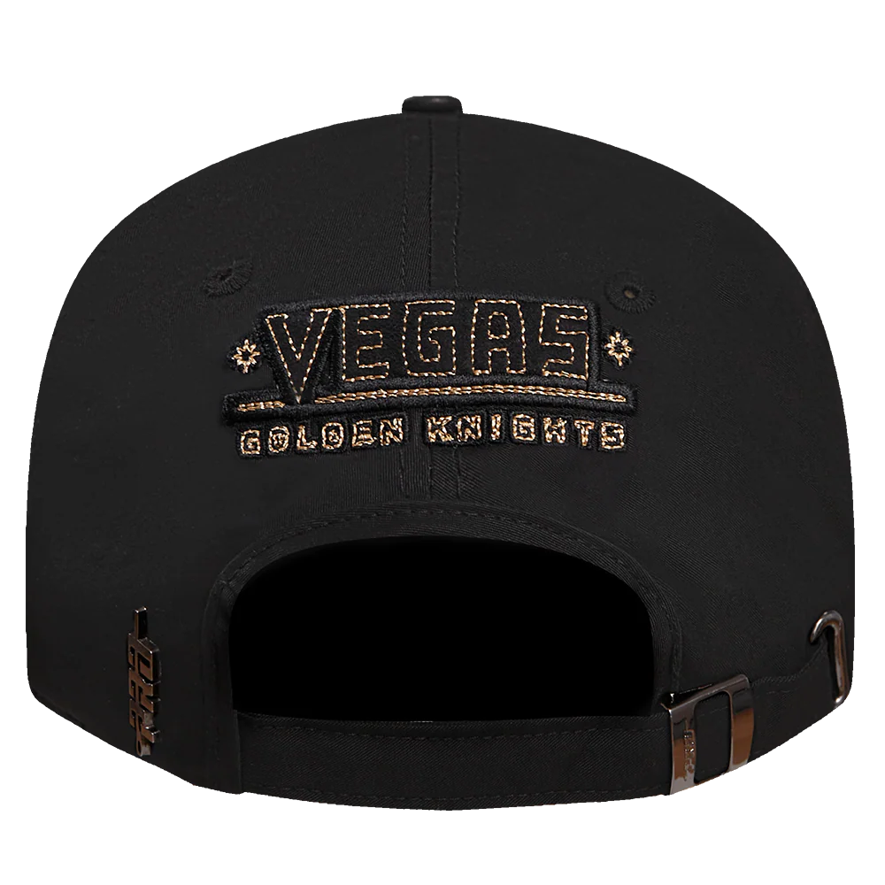 NHL VEGAS GOLDEN KNIGHTS BLACK & GOLD DAD HAT (BLACK) - Image 5