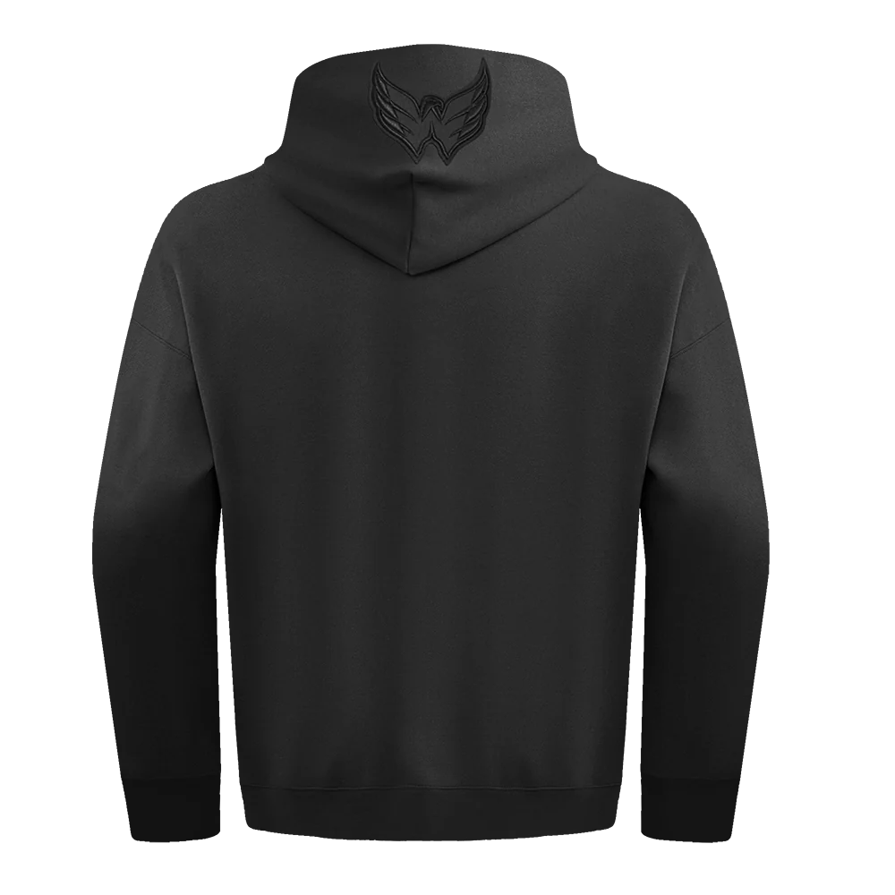 NHL WASHINGTON CAPITALS NEUTRAL MEN'S DROP SHOULDER PULLOVER HOODIE (BLACK) - Image 5
