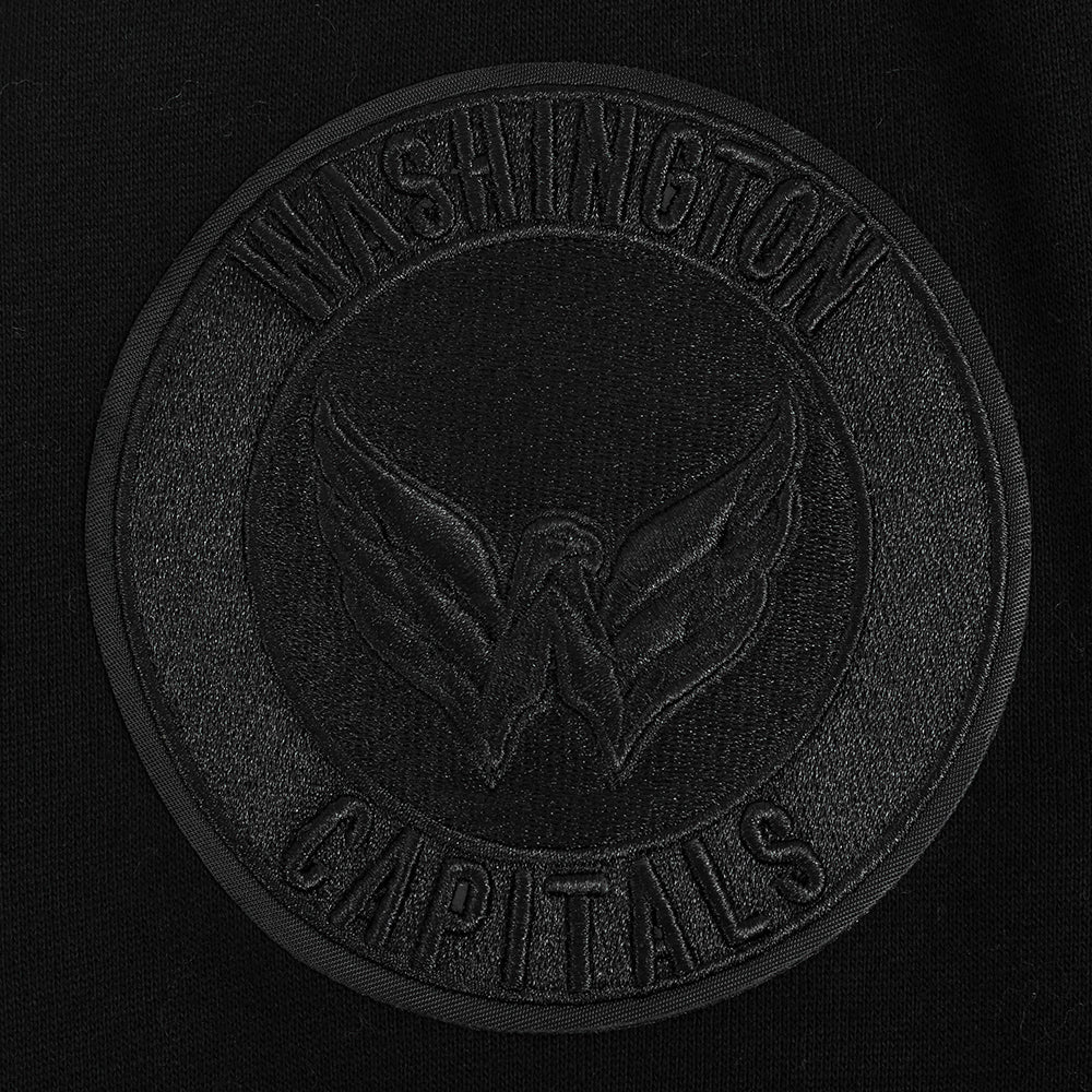 NHL WASHINGTON CAPITALS NEUTRAL MEN'S DROP SHOULDER PULLOVER HOODIE (BLACK) - Image 8