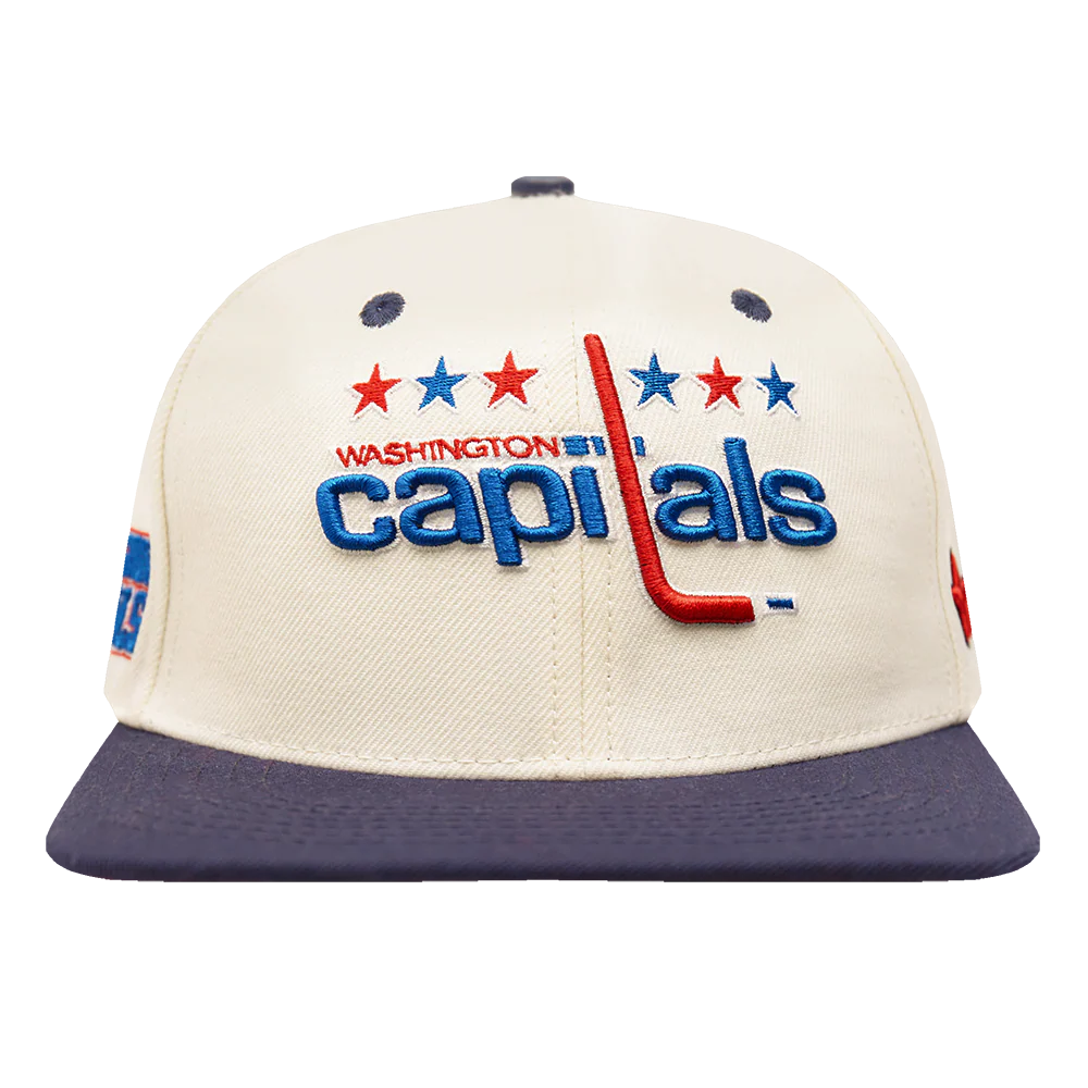 NHL WASHINGTON CAPITALS RETRO CLASSIC UNISEX PRIMARY LOGO WOOL SNAPBACK (EGGSHELL)
