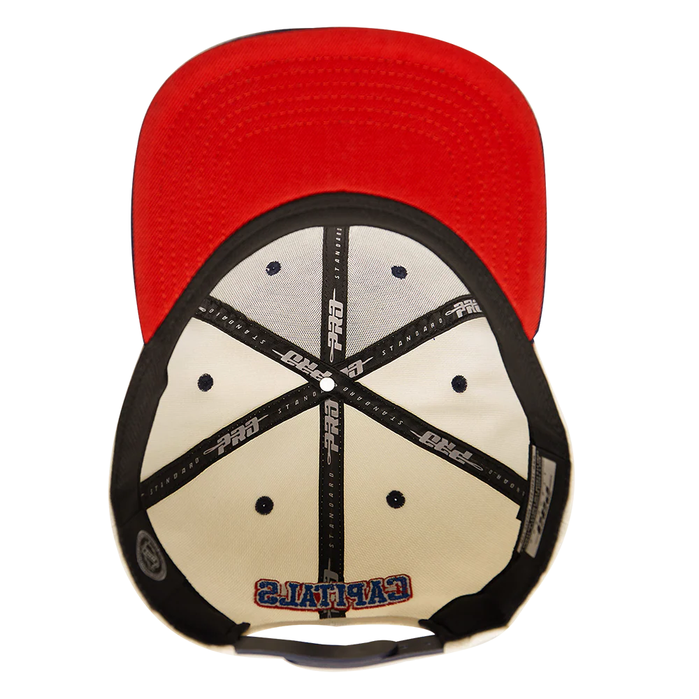 NHL WASHINGTON CAPITALS RETRO CLASSIC UNISEX PRIMARY LOGO WOOL SNAPBACK (EGGSHELL) - Image 6