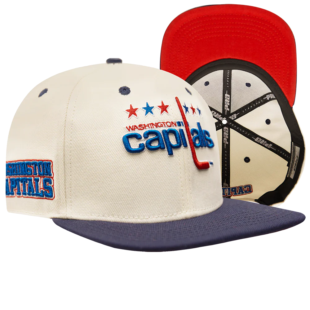 NHL WASHINGTON CAPITALS RETRO CLASSIC UNISEX PRIMARY LOGO WOOL SNAPBACK (EGGSHELL) - Image 8