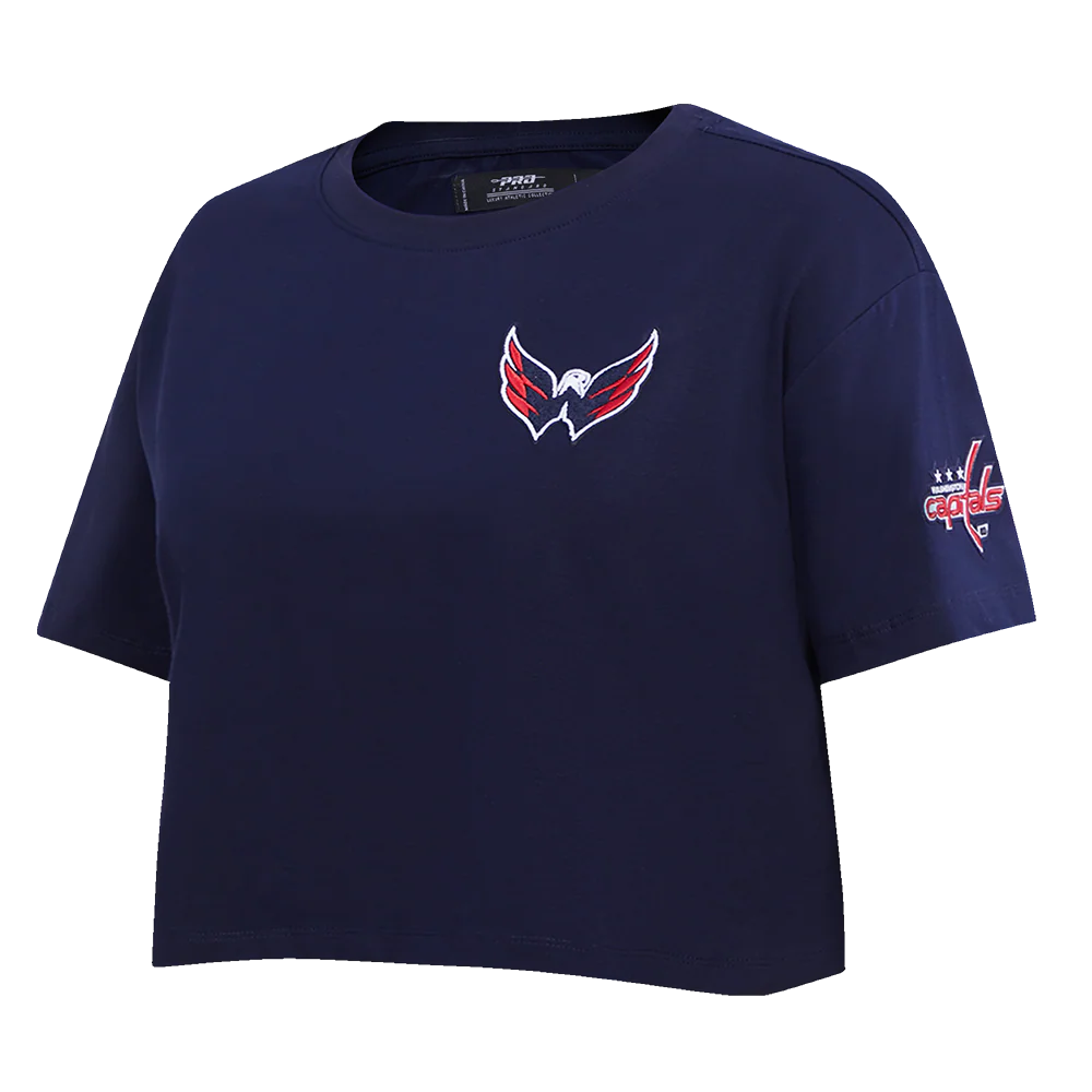 NHL WASHINGTON CAPITALS CLASSIC WOMEN'S SJ BOXY TEE (MIDNIGHT NAVY) - Image 4
