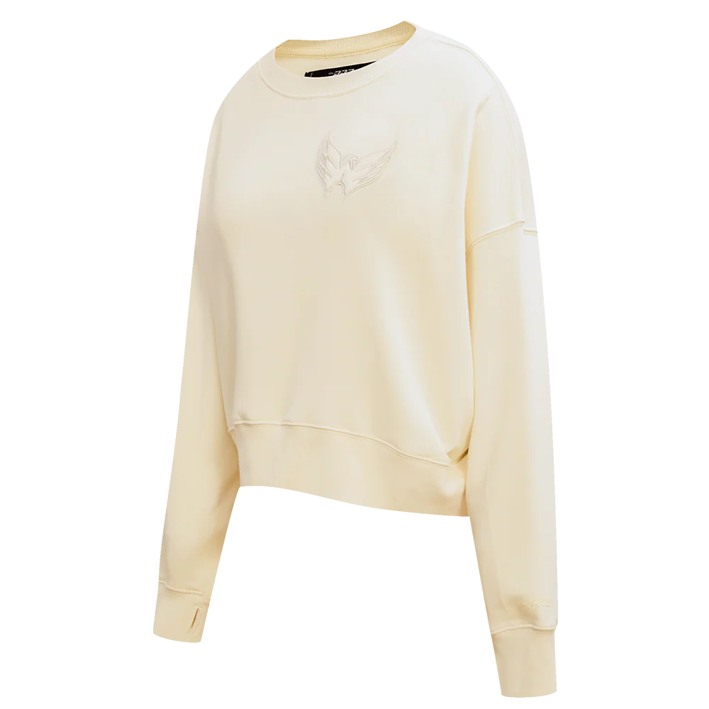 NHL WASHINGTON CAPITALS NEUTRAL WOMEN'S CREWNECK (EGGSHELL) - Image 2
