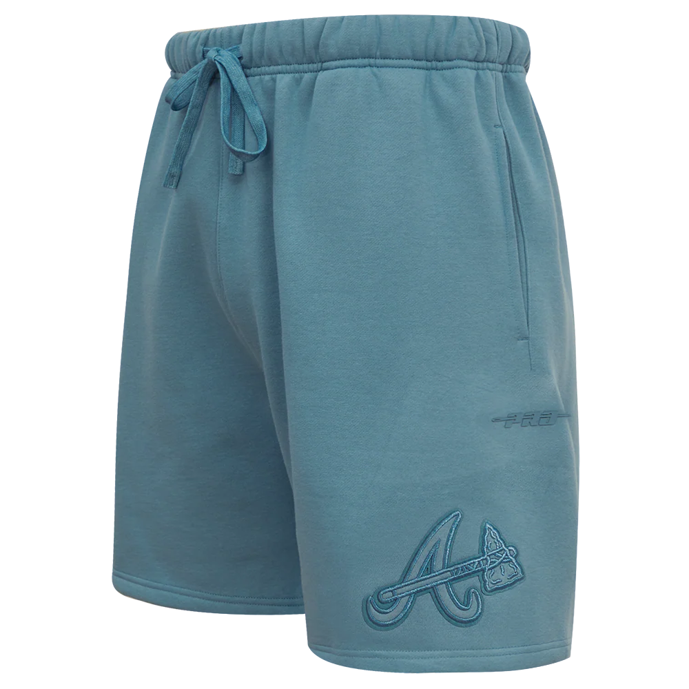 MLB ATLANTA BRAVES NEUTRAL MEN'S FLEECE SHORT (STOPL BLUE)