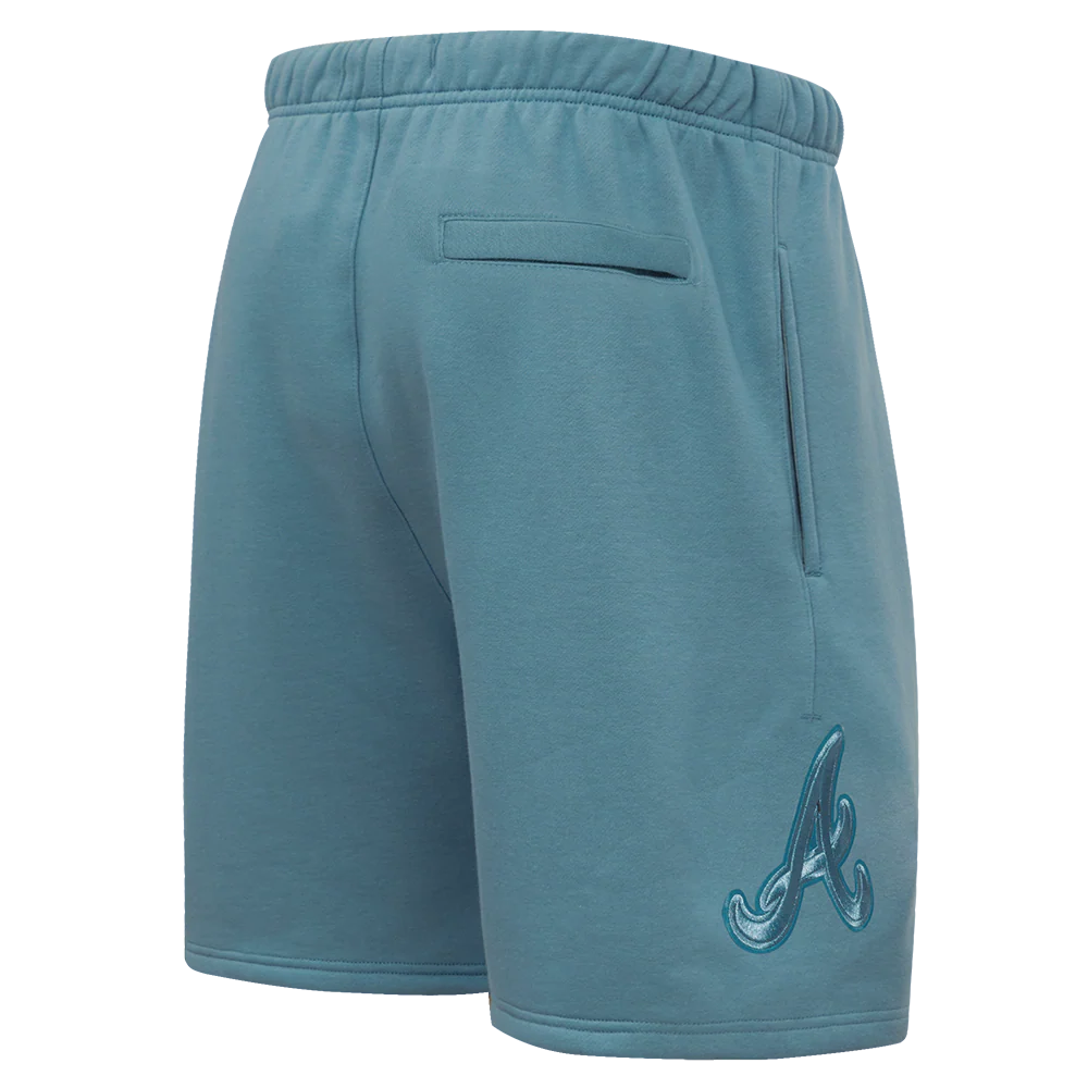 MLB ATLANTA BRAVES NEUTRAL MEN'S FLEECE SHORT (STOPL BLUE) - Image 3