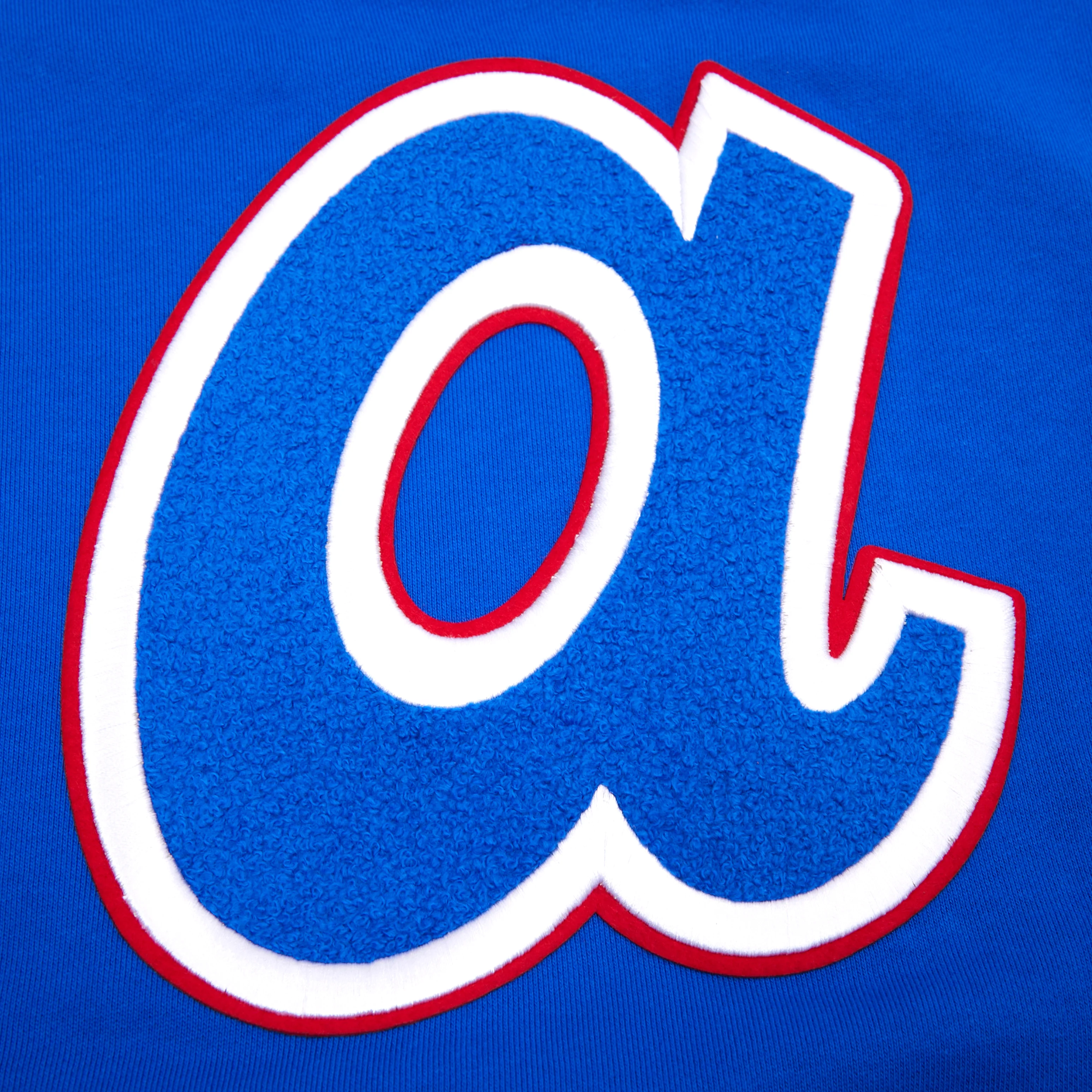 MLB ATLANTA BRAVES RETRO CLASSIC MEN'S PULLOVER HOODIE (ROYAL/RED) - Image 9