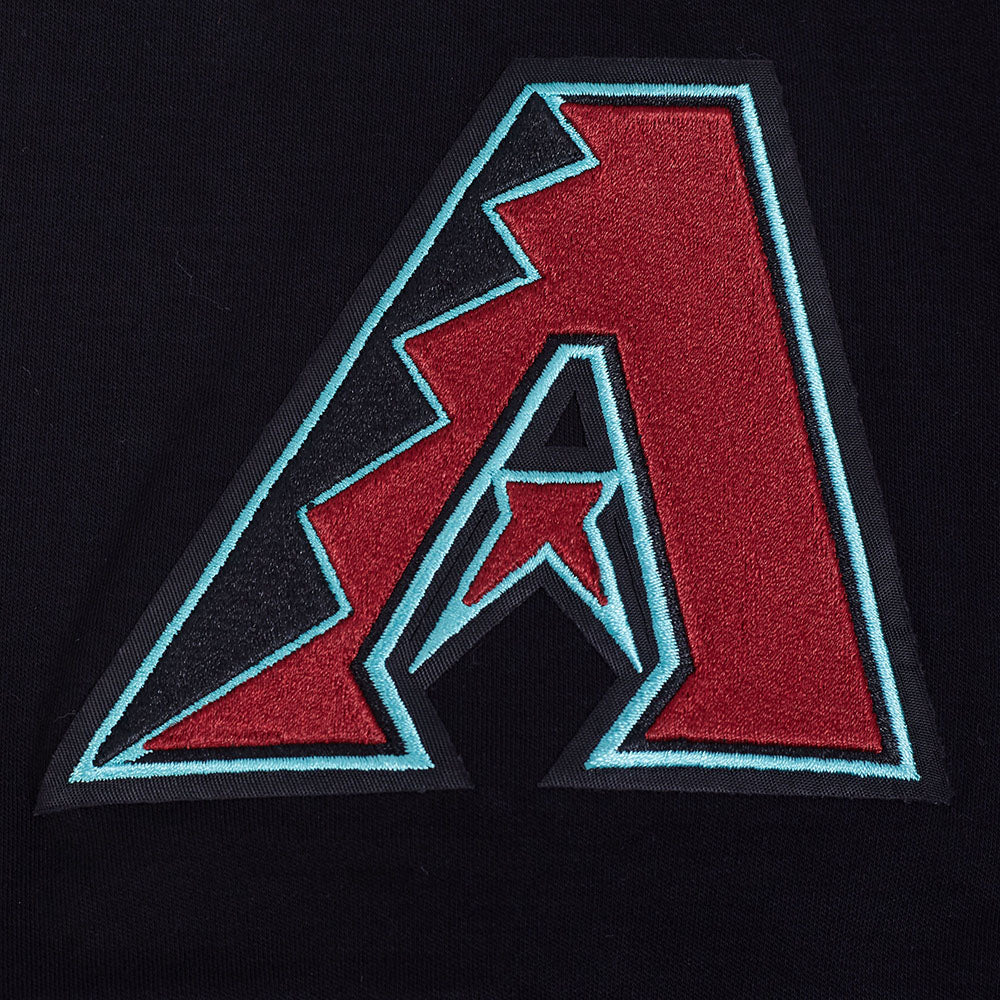 MLB ARIZONA DIAMONDBACKS CORBIN CARROLL #7 CLASSIC MEN'S SHORT SLEEVE PULLOVER HOODIE (BLACK) - Image 7