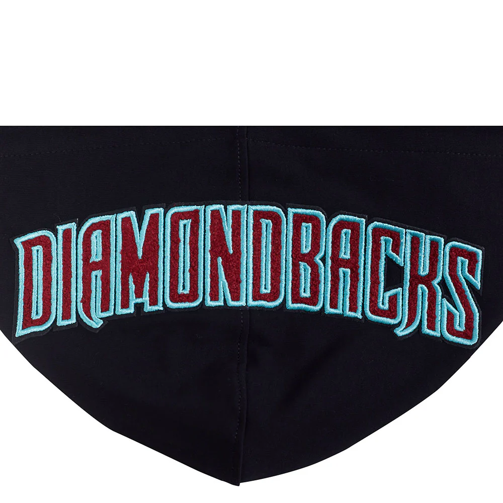 MLB ARIZONA DIAMONDBACKS CORBIN CARROLL #7 CLASSIC MEN'S SHORT SLEEVE PULLOVER HOODIE (BLACK) - Image 8
