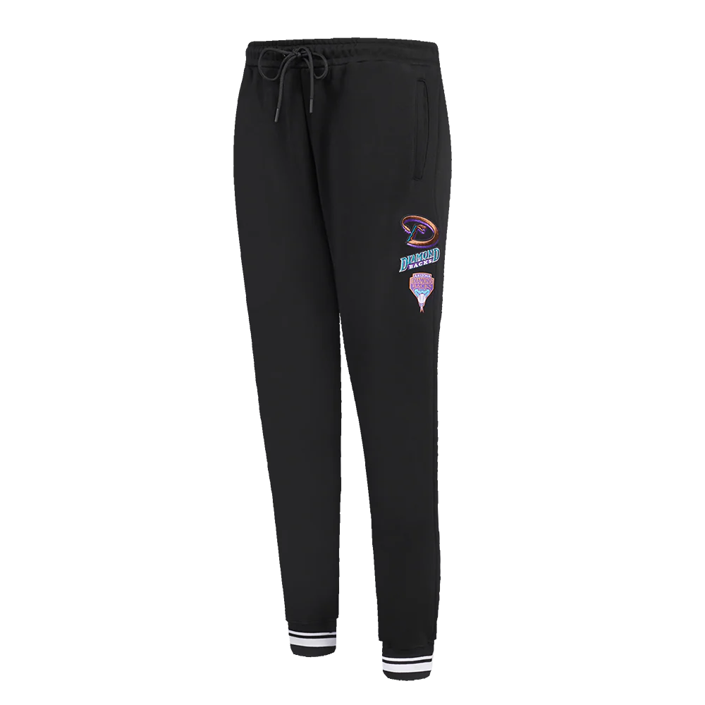 MLB ARIZONA DIAMONDBACKS RETRO CLASSIC WOMEN'S RIB SWEATPANT (BLACK)
