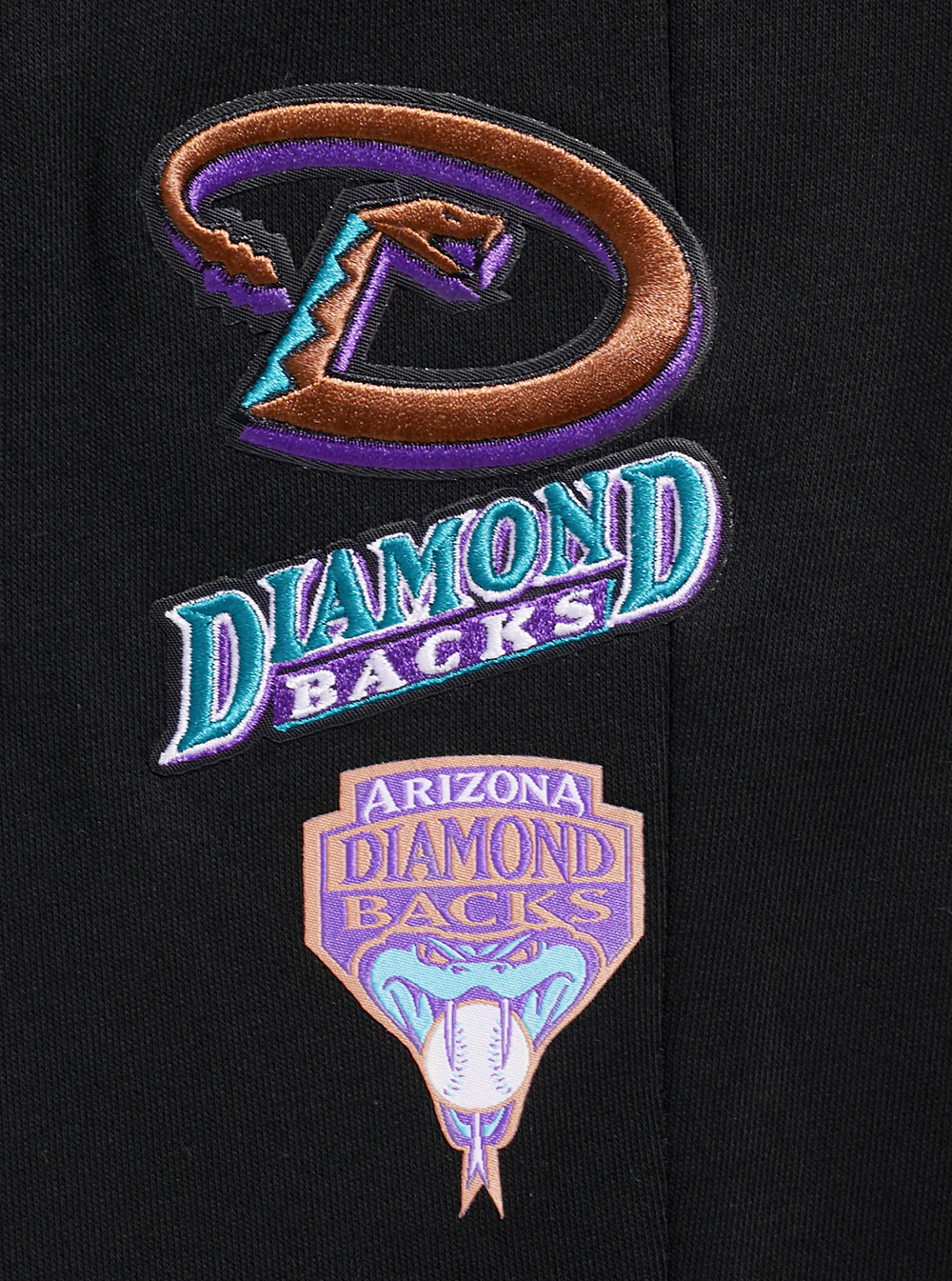 MLB ARIZONA DIAMONDBACKS RETRO CLASSIC WOMEN'S RIB SWEATPANT (BLACK) - Image 5
