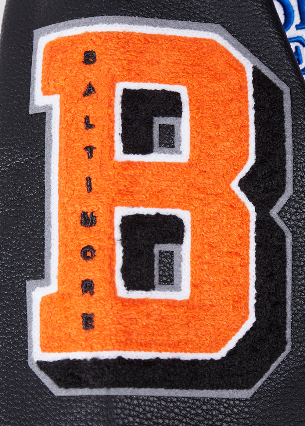 MLB BALTIMORE ORIOLES MASHUP WOMEN'S RIB WOOL VARSITY JACKET (BLACK/ORANGE) - Image 15