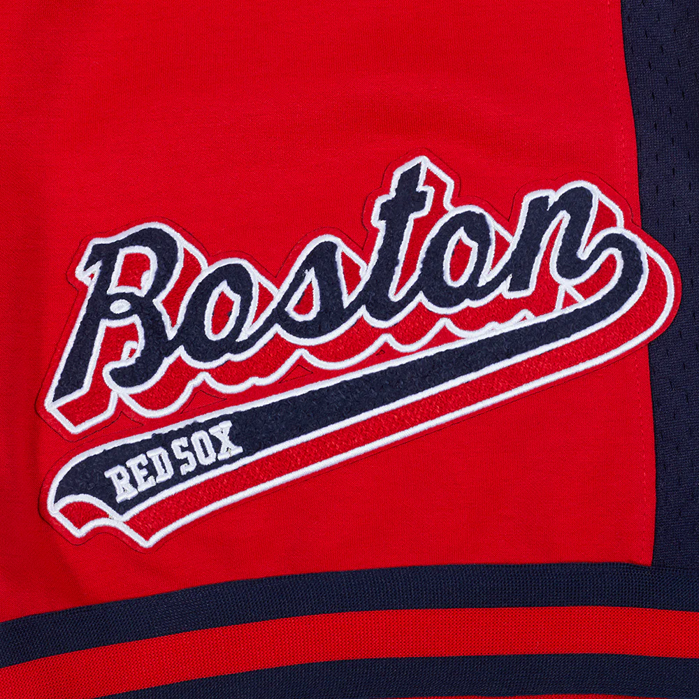 MLB BOSTON RED SOX SCRIPT TAIL MEN'S DOUBLE KNIT 2.0 SHORT (RED/MIDNIGHT NAVY/RED) - Image 6