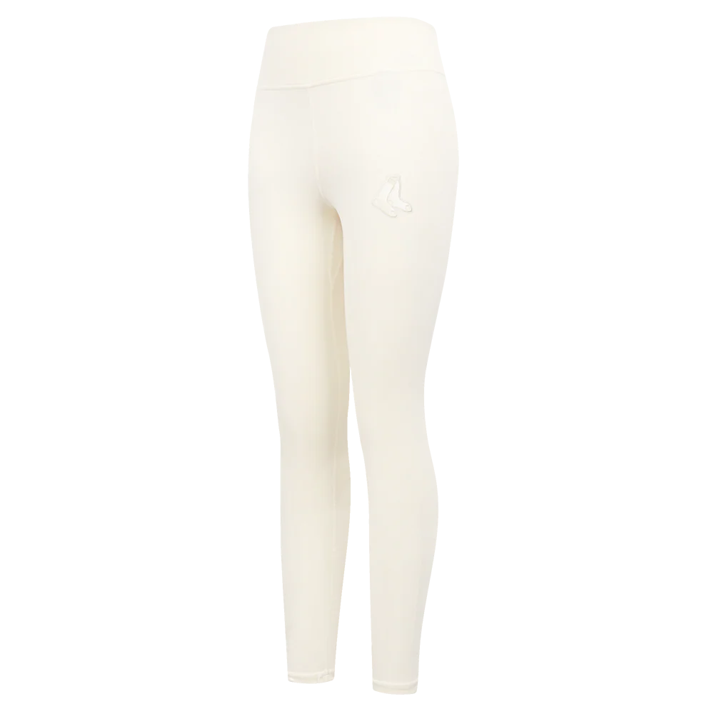 MLB BOSTON RED SOX NEUTRAL WOMEN'S JERSEY LEGGING (EGGSHELL)