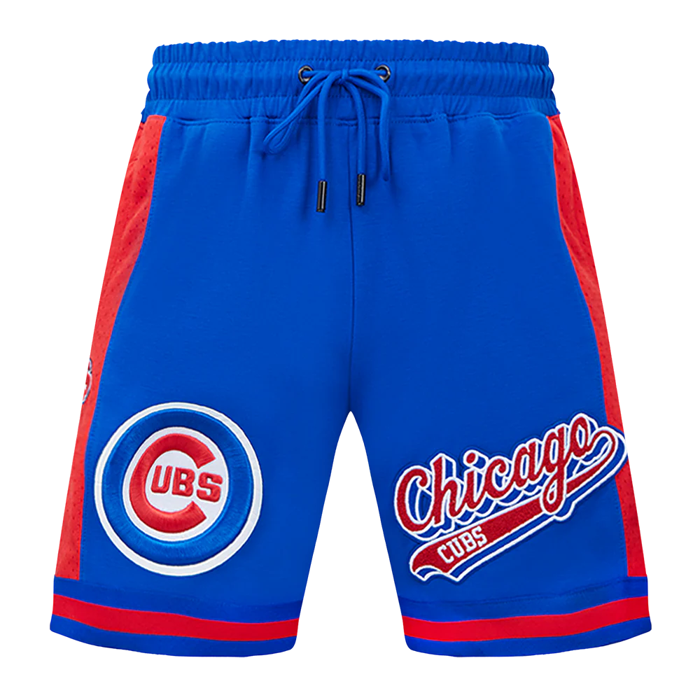 MLB CHICAGO CUBS SCRIPT TAIL MEN'S DOUBLE KNIT 2.0 SHORT (ROYAL BLUE/RED) - Image 2