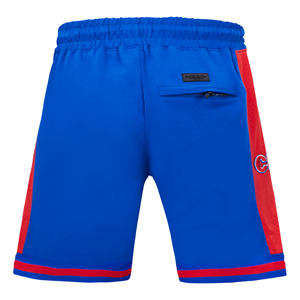 MLB CHICAGO CUBS SCRIPT TAIL MEN'S DOUBLE KNIT 2.0 SHORT (ROYAL BLUE/RED) - Image 3