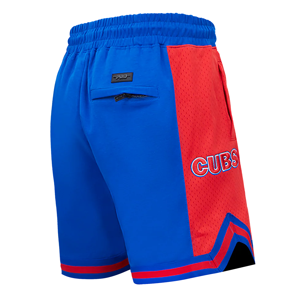 MLB CHICAGO CUBS SCRIPT TAIL MEN'S DOUBLE KNIT 2.0 SHORT (ROYAL BLUE/RED) - Image 4
