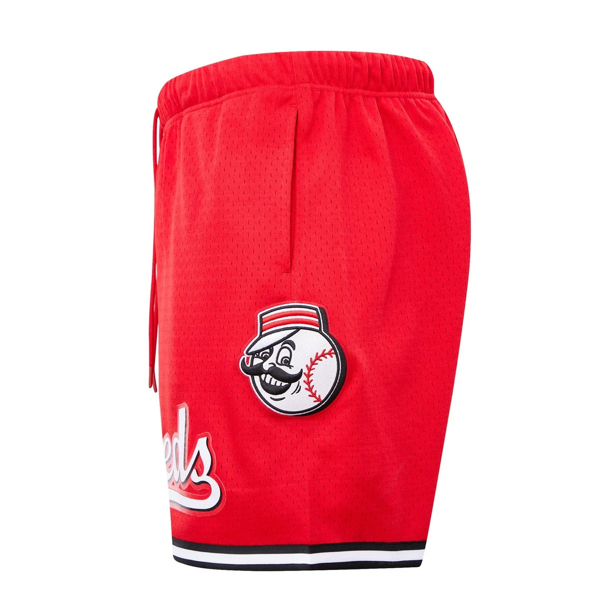 MLB CINCINNATI REDS MEN'S MESH SHORT (RED/BLACK) - Image 5