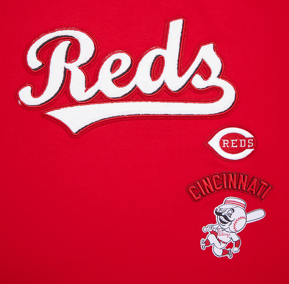 MLB CINCINNATI REDS RETRO CLASSIC WOMEN'S BOXY TOP (RED) - Image 5