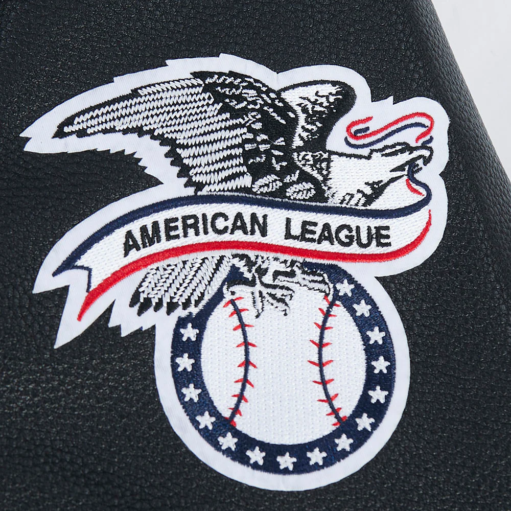 MLB CHICAGO WHITE SOX BORN FOR SPORT MEN'S WOOL VARSITY JACKET (JET BLACK) - Image 9