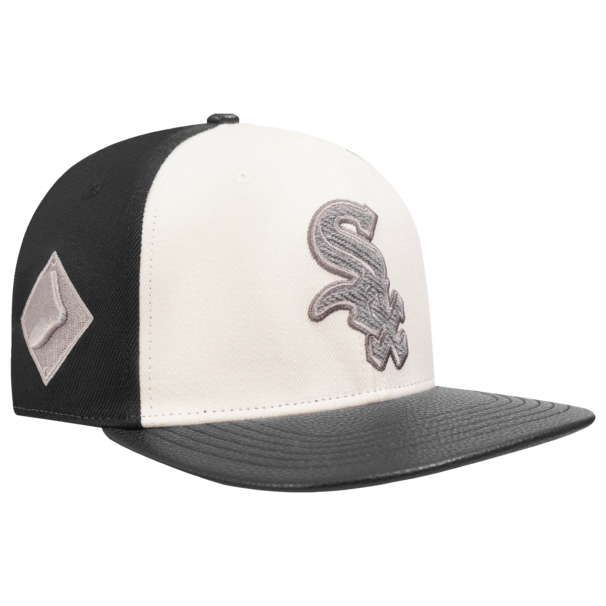 MLB CHICAGO WHITE SOX REVERSE FRENCH TERRY WOOL BLEND PRO SIX ST (EGGSHELL/ BLACK) - Image 3