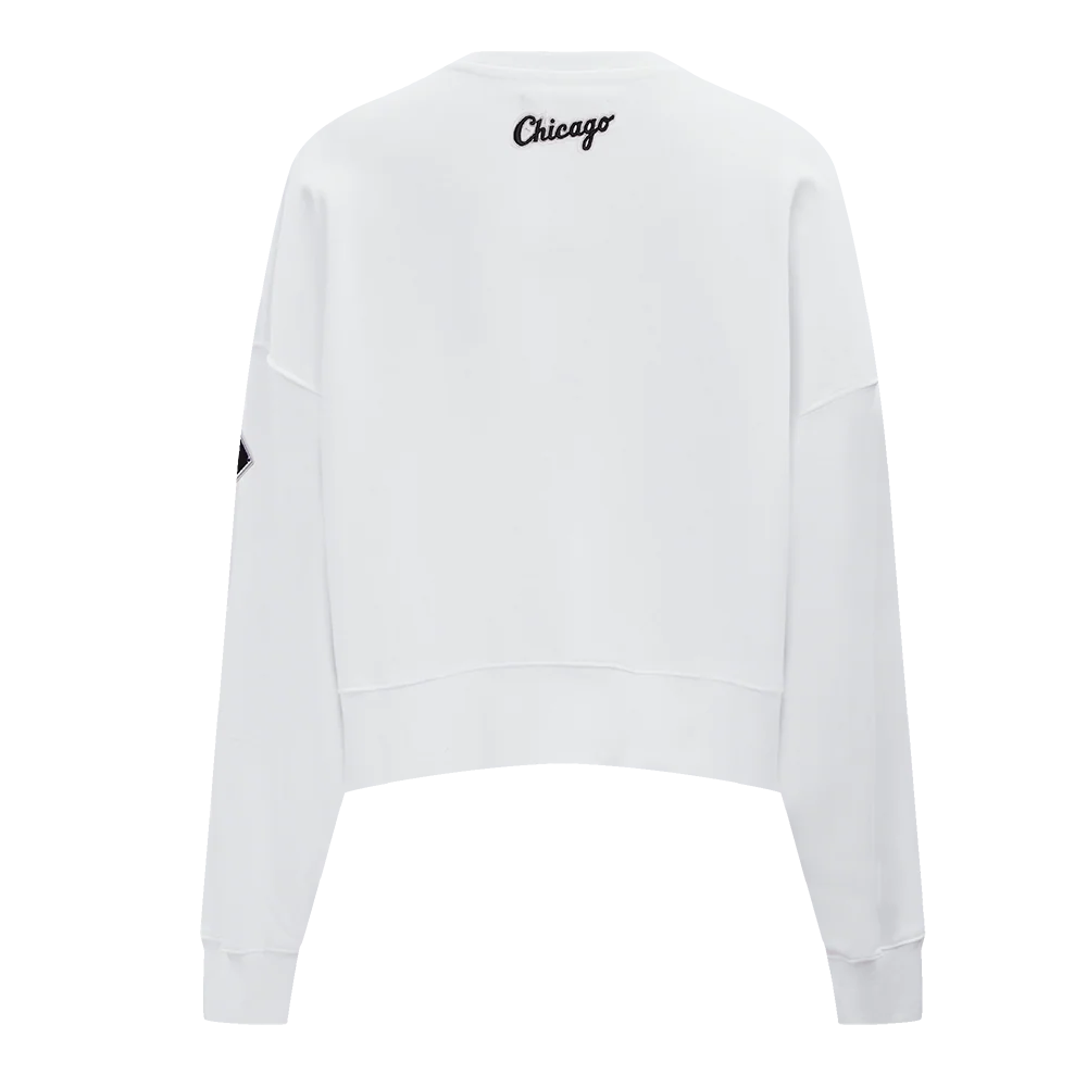 MLB CHICAGO WHITE SOX CLASSIC WOMEN'S CREWNECK (WHITE) - Image 4