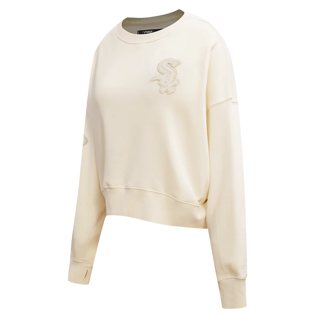 MLB CHICAGO WHITE SOX NEUTRAL WOMEN'S CREWNECK (EGGSHELL) - Image 2
