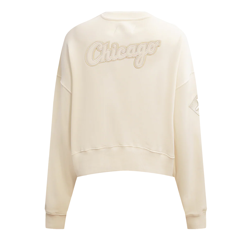 MLB CHICAGO WHITE SOX NEUTRAL WOMEN'S CREWNECK (EGGSHELL) - Image 3